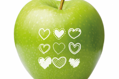 Green apple isolated