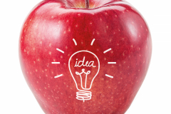 Fresh red apple isolated on white. With clipping path