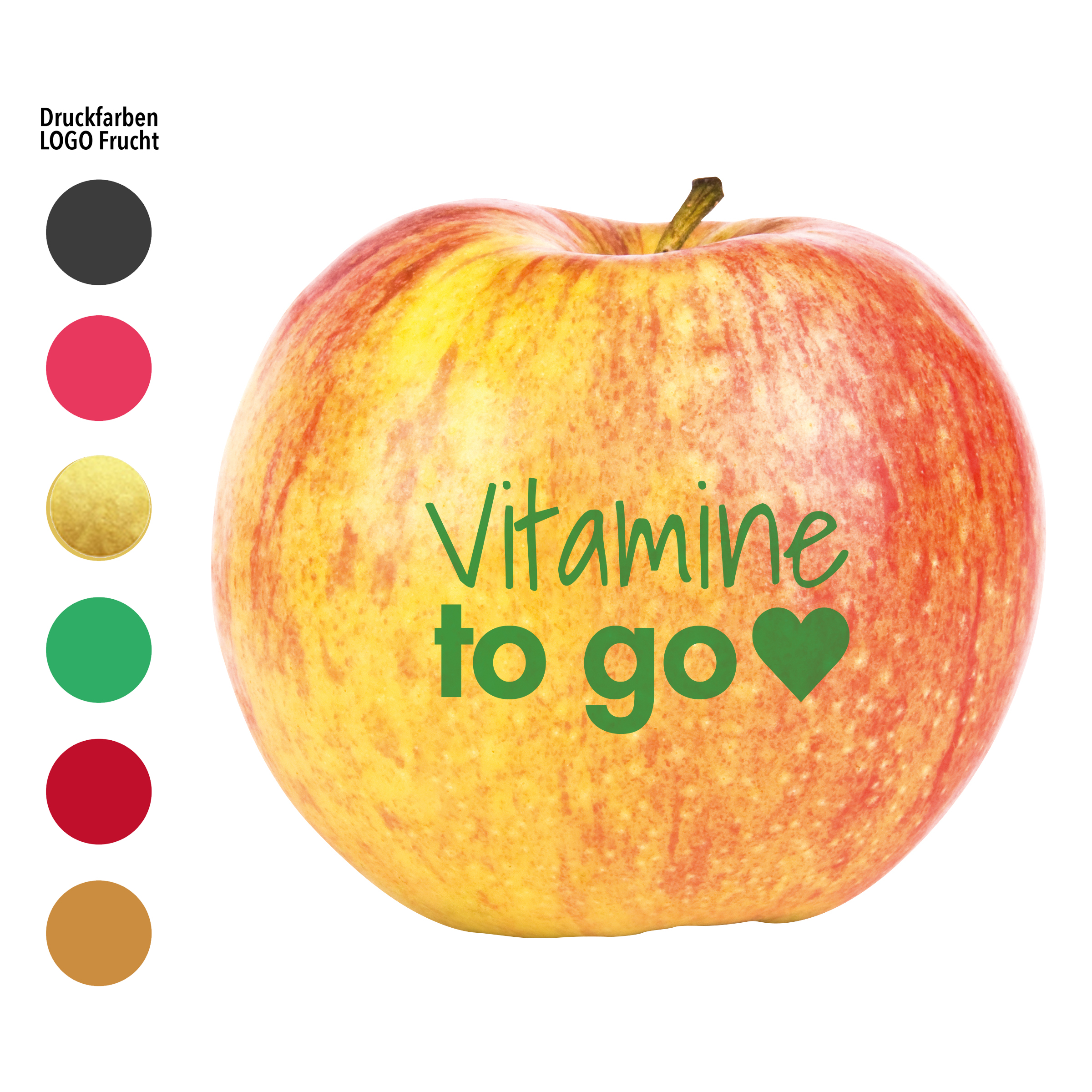 LogoFrucht Apfel „Vitamine“ rot