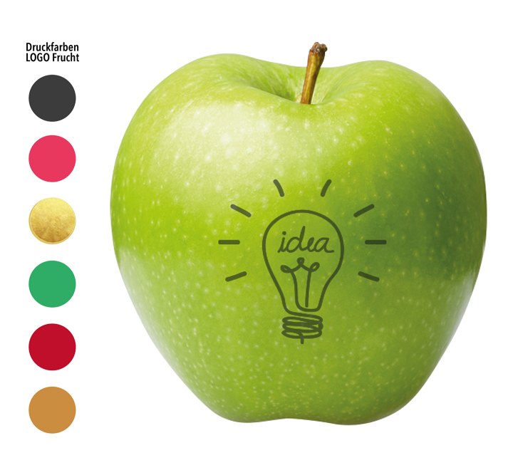 LogoFrucht Apfel „Brainstorming“ grün